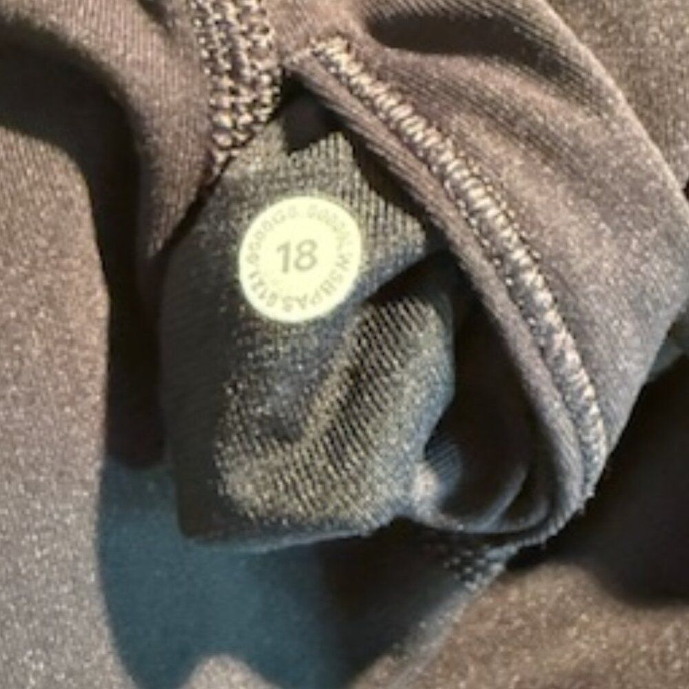 Lululemon Black Wunder Under High-Rise Tight Full-On Luxtreme Womens Size 18 - Picture 7 of 7